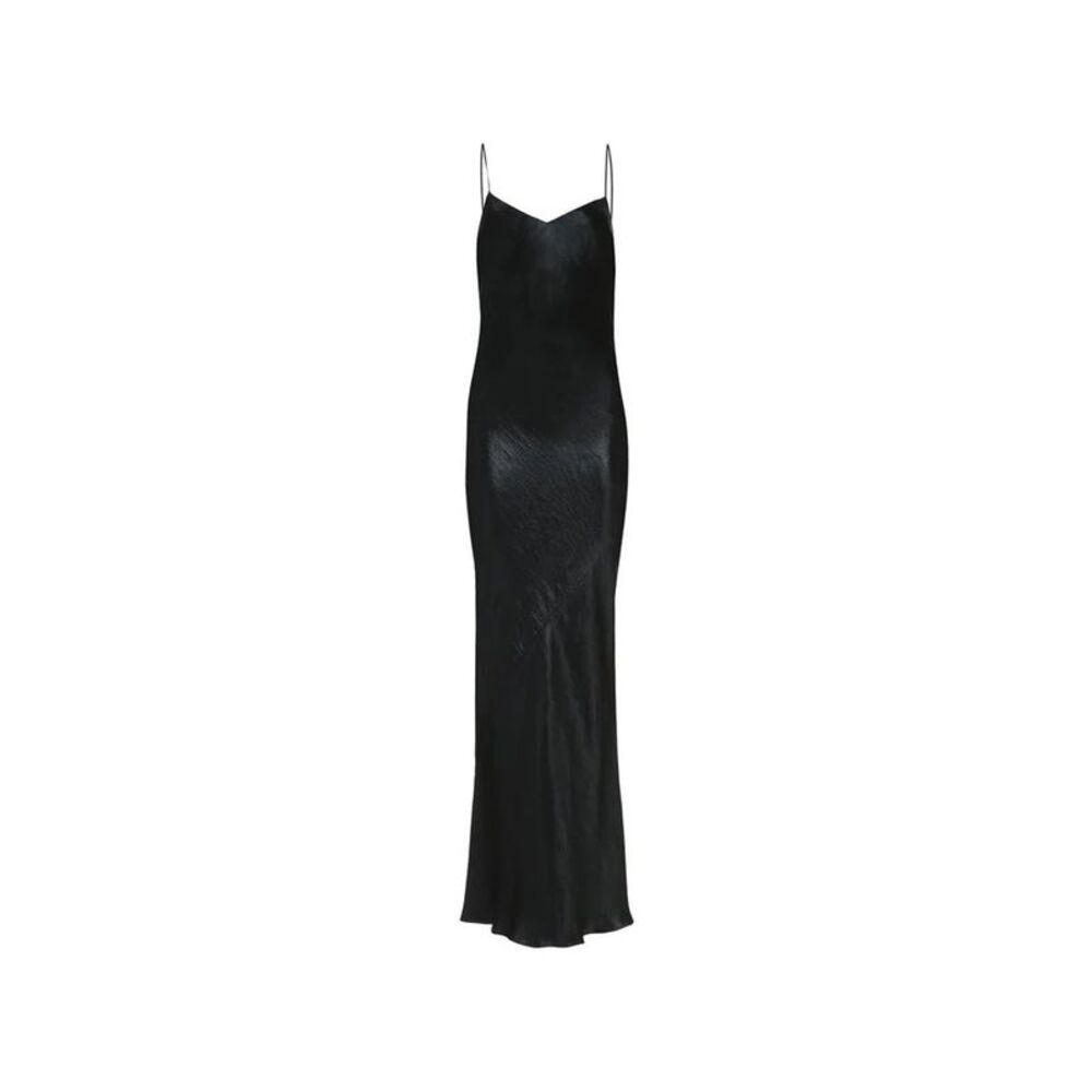 Saint Laurent Black Acetate Casual Women's Dress